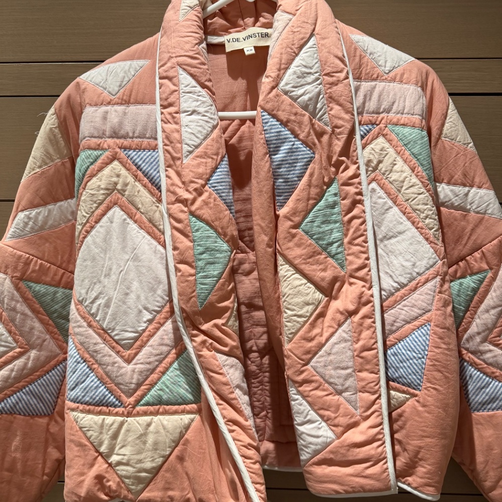 V. De. Vinster Patchwork Quilted Jacket - image 3